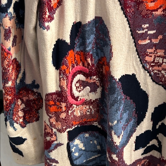 Floral Patterned Women's Coat Cardigan By Anthropologie - Picture 13 of 16